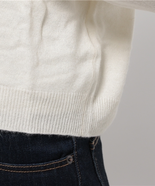 OUTLET（アウトレット）の「【DouDou】ラウンドネックP/O（ニット/セーター・レディース・オフホワイト・MEDIUM）」の7枚目の写真