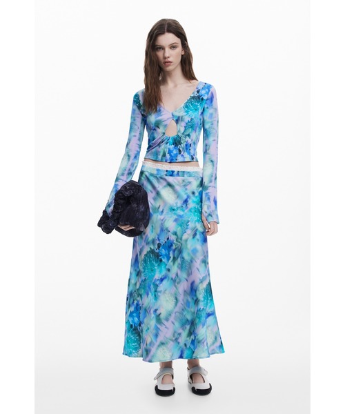 Desigual(デシグアル)の「【Desigual×Collina Strada】GARDENACOLLINA スカートロング(スカート・レディース・ブルー・S)」の4枚目の写真