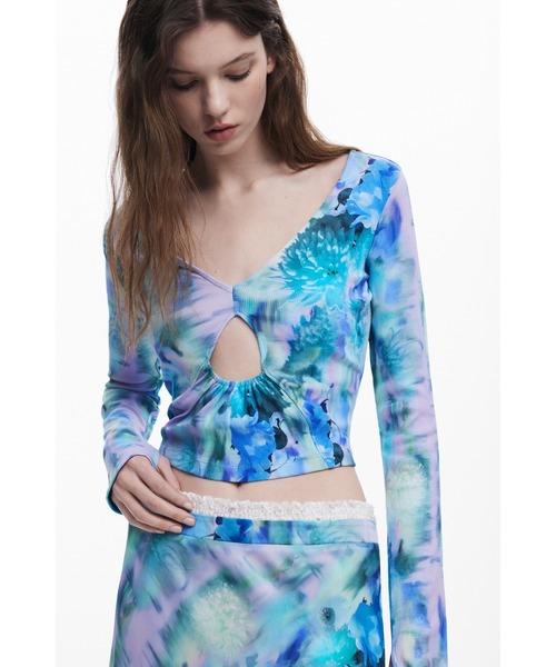 Desigual(デシグアル)の「【Desigual×Collina Strada】GARDENACOLLINA スカートロング(スカート・レディース・ブルー・S)」の2枚目の写真