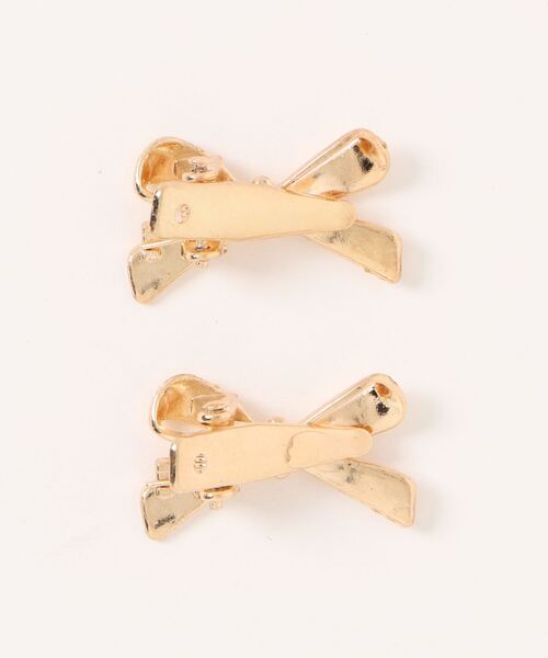 almo（アルモ）の「リボンヘアミニクリップピン/ヘアピン ペア(RO)（ヘアピン・メンズ・シルバー/ゴールド・FREE）」の10枚目の写真