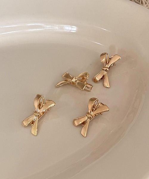 almo（アルモ）の「リボンヘアミニクリップピン/ヘアピン ペア(RO)（ヘアピン・メンズ・シルバー/ゴールド・FREE）」の7枚目の写真