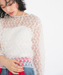 URBAN RESEARCH ROSSO WOMEN | エンブロイダリーシアートップス(シャツ/ブラウス)