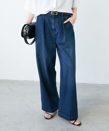 le.coeur blanc | タックワイドデニム(デニムパンツ)