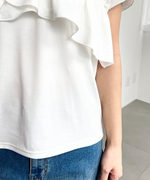 ﾁｪｽﾃｨ　ﾌﾘﾙTｼｬﾂ♡ﾎﾜｲﾄ レースフリルブラウス |【公式】Chestyオンラインショップ