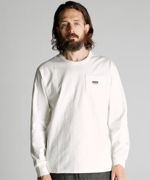 Schott(ショット)の「Schott/ショット/LS WORK LABEL POCKET T-SHIRT/ワークラベル ポケット ロンT(Tシャツ/カットソー・メンズ・ブラック/ホワイト・XL/L/M/2XL/S)」の9枚目の写真