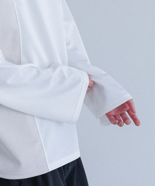 MDR(エムディアール)の「ポンチスウェード切替ロンT(Tシャツ/カットソー・メンズ・オフホワイト/ブラック・M/L)」の13枚目の写真