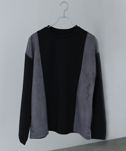 MDR(エムディアール)の「ポンチスウェード切替ロンT(Tシャツ/カットソー・メンズ・オフホワイト/ブラック・M/L)」の22枚目の写真
