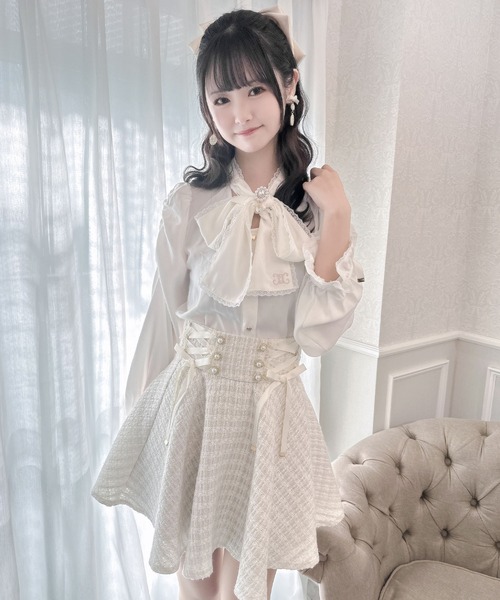 couture BY ROJITA(クチュールバイロジータ)の「ボウタイ刺繍入りブラウス(シャツ/ブラウス・レディース・ホワイト/ブラック・FREE)」の18枚目の写真