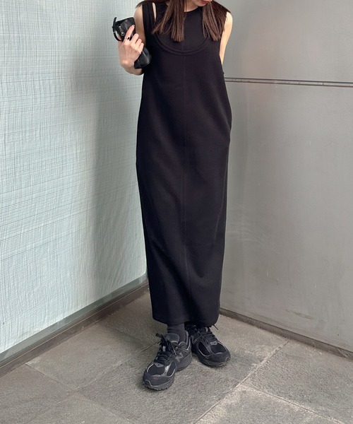 サイズ展開あり】アメスリレイヤードワンピースセット（ワンピース