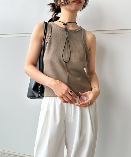 select MOCA by son（セレクトモカバイソン）の「【サイズ展開あり】アメスリレイヤードワンピースセット（ワンピース・レディース・グレイッシュベージュ/ダークグレー/ブラック・SMALL/MEDIUM/LARGE）」の5枚目の写真