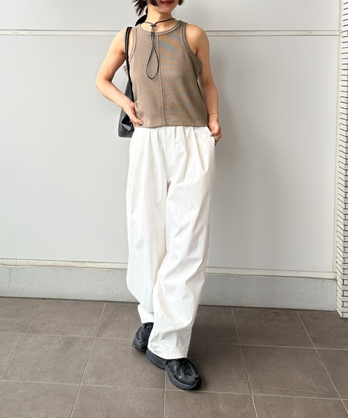 select MOCA by son（セレクトモカバイソン）の「【サイズ展開あり】アメスリレイヤードワンピースセット（ワンピース・レディース・グレイッシュベージュ/ダークグレー/ブラック・SMALL/MEDIUM/LARGE）」の6枚目の写真