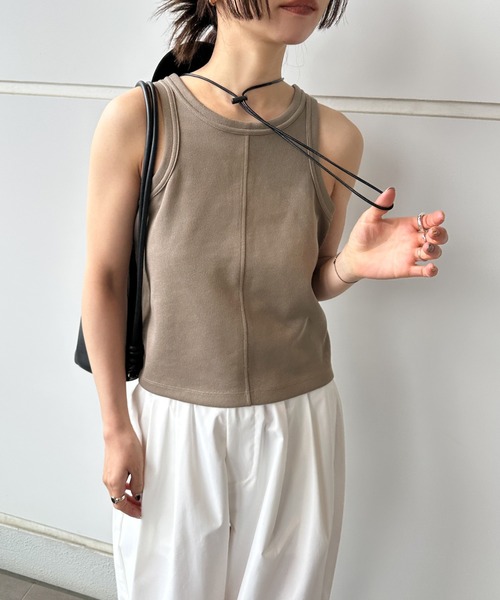 select MOCA by son（セレクトモカバイソン）の「【サイズ展開あり】アメスリレイヤードワンピースセット（ワンピース・レディース・グレイッシュベージュ/ダークグレー/ブラック・SMALL/MEDIUM/LARGE）」の7枚目の写真