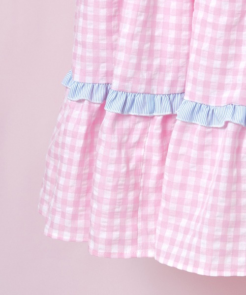 Lolime ロリミィ ギンガムチェックワンピース ピンク Lolime