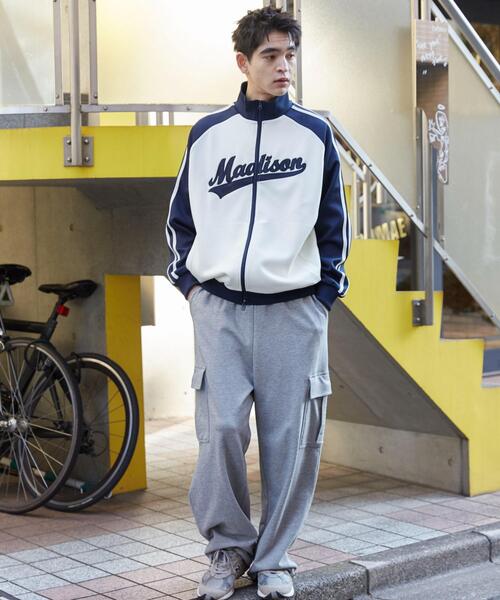 WEGO(ウィゴー)の「WEGO/ラグランライントラックジャケット(ジャージ・メンズ・ワイン/ブラウン/ネイビー・LARGE/MEDIUM)」の18枚目の写真