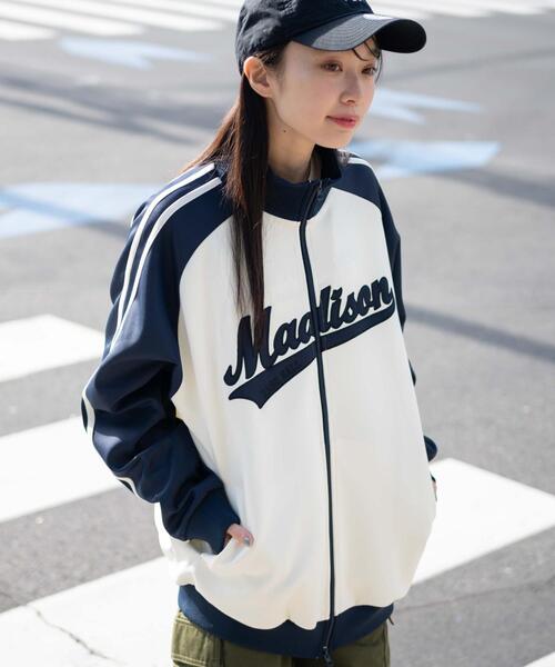 WEGO(ウィゴー)の「WEGO/ラグランライントラックジャケット(ジャージ・メンズ・ワイン/ブラウン/ネイビー・LARGE/MEDIUM)」の21枚目の写真