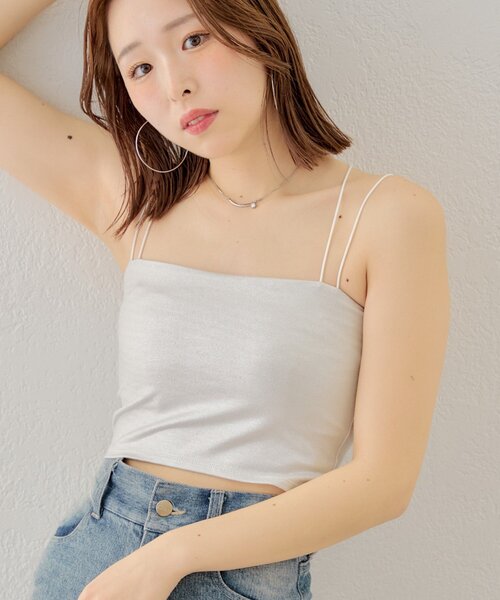 【オンライン完売品】BAD AS MAMA 編み上げショート丈キャミソール オンライン完売品】BAD AS MAMA 編み上げショート丈キャミソール