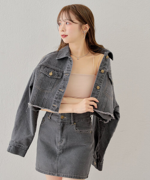 2サイズ展開】バッククロスパット付き短丈キャミ（キャミソール