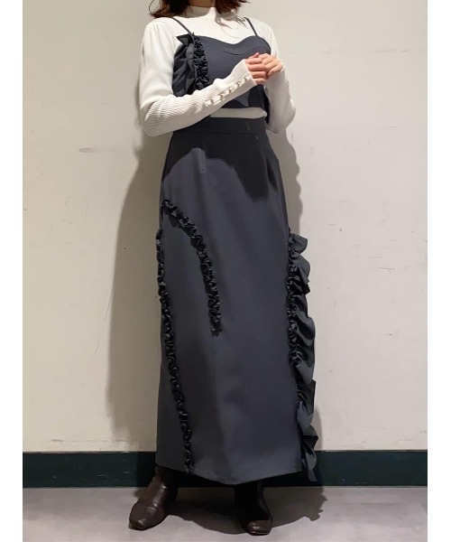 AND COUTURE(アンドクチュール)の「アシメフリルセットアップ(セットアップ・レディース・ブラック/グレー・MEDIUM/SMALL)」の21枚目の写真