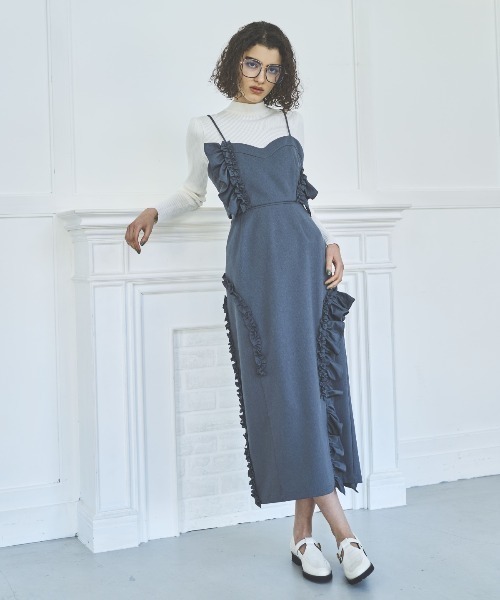AND COUTURE(アンドクチュール)の「アシメフリルセットアップ(セットアップ・レディース・ブラック/グレー・MEDIUM/SMALL)」の22枚目の写真