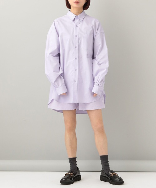 e/rm（イーアールエム）の「【e/rm・コラボ】AOR＊e/rm ／BIGシャツ（シャツ/ブラウス・レディース・オフホワイト/ライトブルー/ライトパープル・FREE）」の22枚目の写真