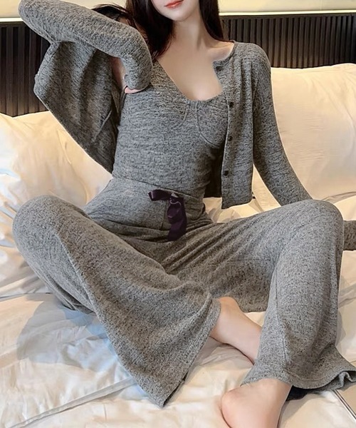 セール】キャミソール トップス パンツ 3点セット ルームウェア