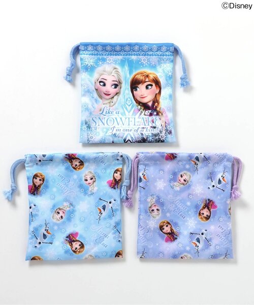 品質は非常に良い アナと雪の女王】巾着3枚セット（ポーチ）｜Disney（ディズニー その他