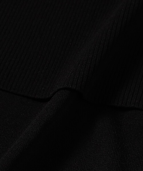 Demi-Luxe BEAMS（デミルクス ビームス）の「オフショルダー ノースリーブ プルオーバーニット［手洗い可］（ニット/セーター・レディース・ブラック/ベージュ・ONE SIZE）」の20枚目の写真