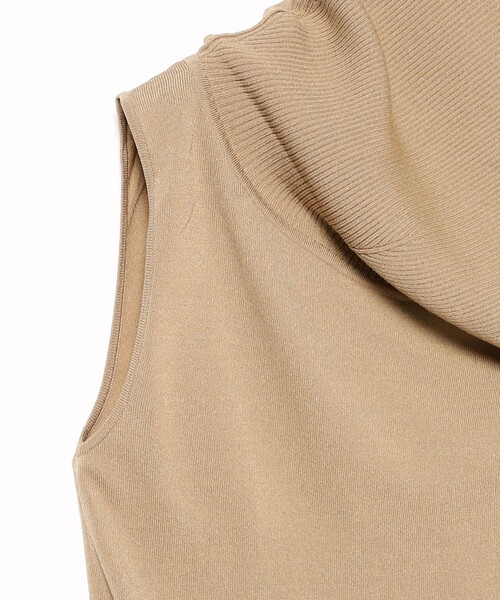 BEAMS ビームス 今期オフショルダー ノースリーブ プルオーバーニット Demi-Luxe BEAMS ニット セーター オフショルダー ノースリーブ