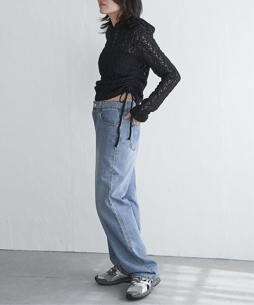 VENCEEXCHANGE(ヴァンスエクスチェンジ)の「レースフーディー(Tシャツ/カットソー・レディース・オフホワイト/ブラック・FREE)」の5枚目の写真