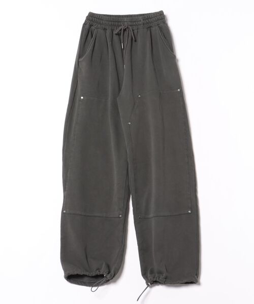 Figments（フィグメンツ）の「ダブルニーサルファースウェットパンツ（スウェットパンツ・レディース・スミクロ・FREE）」の9枚目の写真