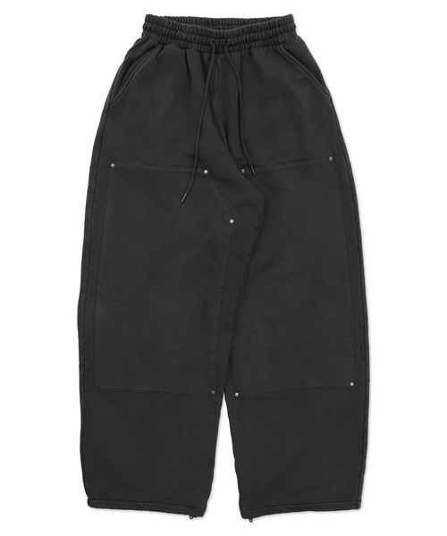 Figments（フィグメンツ）の「ダブルニーサルファースウェットパンツ（スウェットパンツ・レディース・スミクロ・FREE）」の4枚目の写真