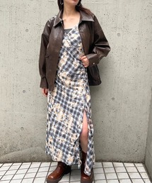 FOREVER 21 | 【2025SS】ニュアンス柄ロングキャミワンピース(ワンピース)