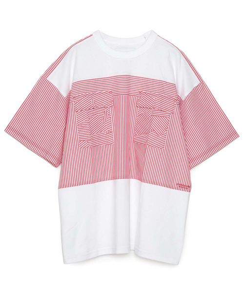 セール】yoshiokubo ヨシオクボ / STRIPE PATCH S/S T