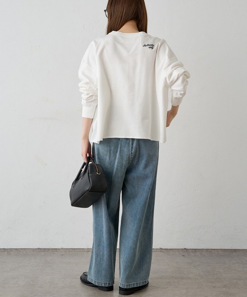 PUAL CE CIN(ピュアルセシン)の「ベルト付きリラックスデニムパンツ(デニムパンツ・レディース・オフホワイト/インディゴブルー/ブルー・FREE)」の19枚目の写真