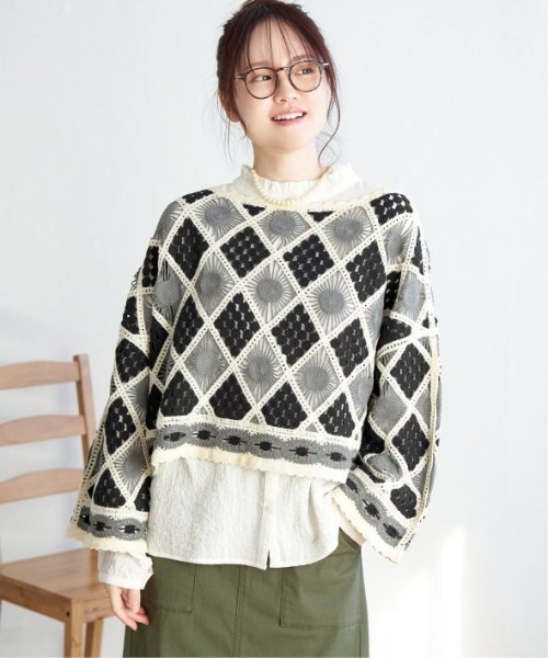 LBC(エルビーシー)の「オーガニックコットン襟フリル2WAYブラウス(シャツ/ブラウス・レディース・イエロー/ライトブルー/グレー/ホワイト・L/M)」の20枚目の写真