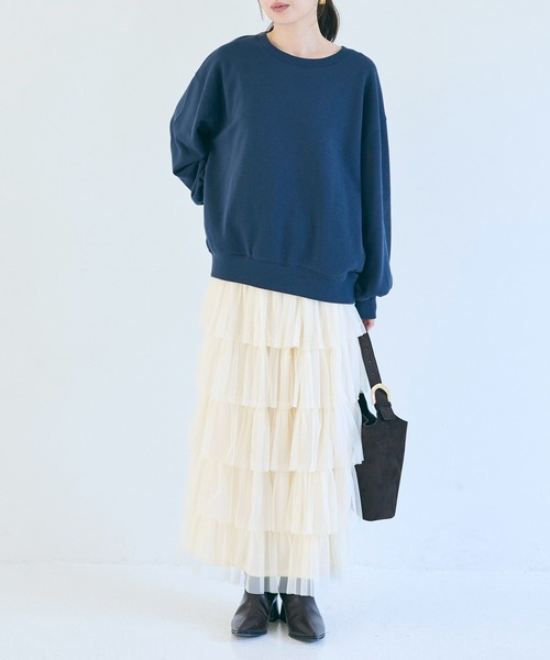 coca(coca)(コカ)の「チュールティアードスカート(スカート・レディース・ブラック/アイボリー/ライトベージュ・L/M)」の22枚目の写真