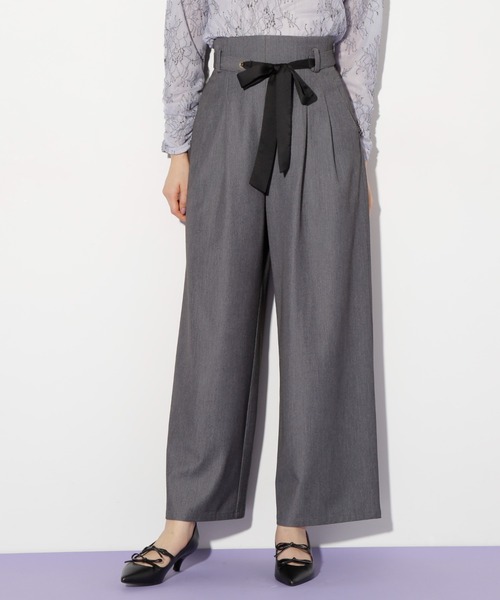 セール】◇リボンベルト付きワイドパンツ（その他パンツ）｜JILL