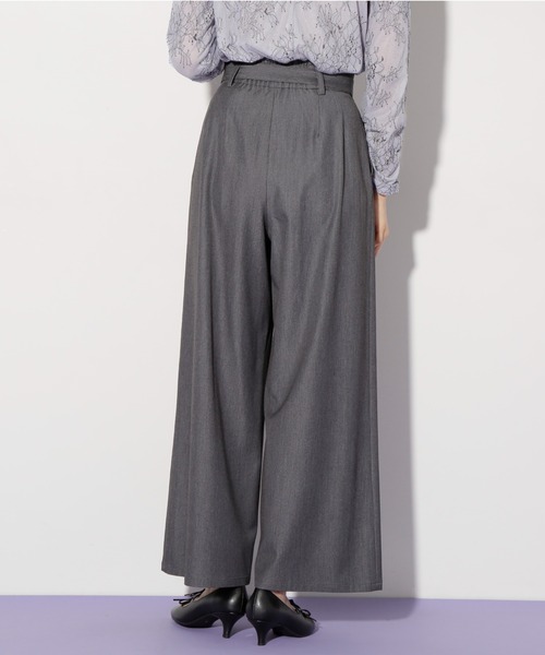 JILL by JILL STUART（ジルバイジルスチュアート）の「◇リボンベルト付きワイドパンツ（その他パンツ・レディース・チャコールグレー/ピンク/インディゴブルー・MEDIUM/SMALL）」の11枚目の写真