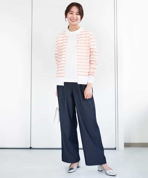 MK MICHEL KLEIN(エムケーミッシェルクラン)の「デニムライクワイドパンツ/洗える(デニムパンツ・レディース・ネイビー・38/36)」の16枚目の写真