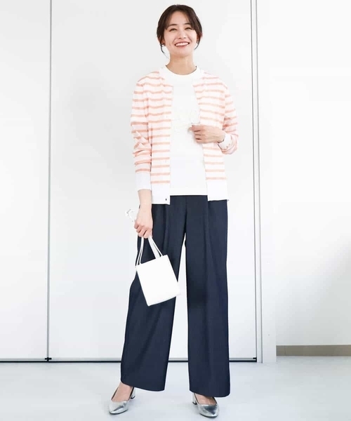 MK MICHEL KLEIN(エムケーミッシェルクラン)の「デニムライクワイドパンツ/洗える(デニムパンツ・レディース・ネイビー・38/36)」の17枚目の写真