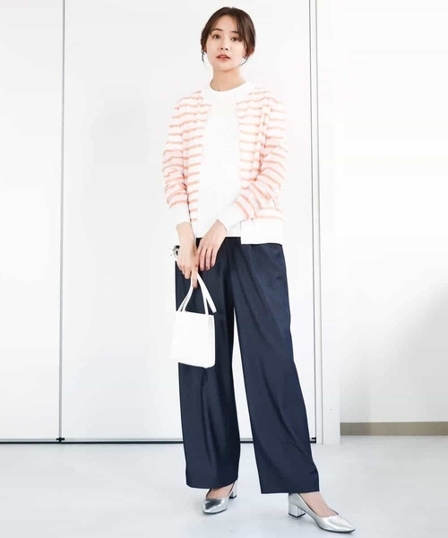 MK MICHEL KLEIN(エムケーミッシェルクラン)の「デニムライクワイドパンツ/洗える(デニムパンツ・レディース・ネイビー・38/36)」の20枚目の写真