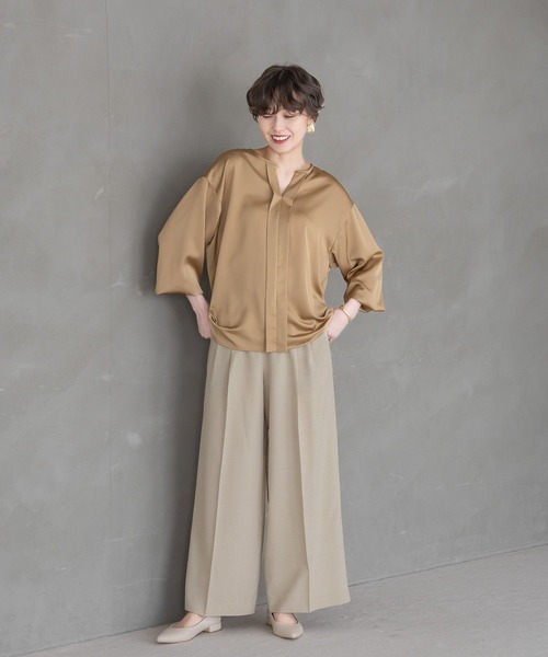 Elura(エルーラ)の「映えラクイージーワイドパンツ<低身長サイズあり>/292397(その他パンツ・レディース・ネイビー/ライトグレー/グレイッシュベージュ・MEDIUM/LARGE/FREE(S))」の19枚目の写真