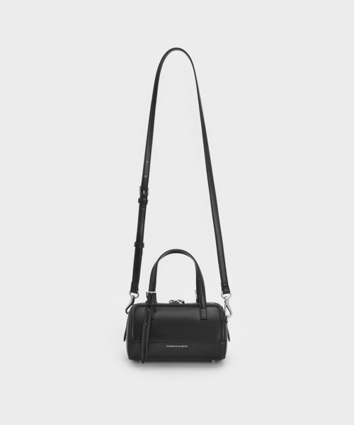 CHARLES & KEITH（チャールズ & キース）の「Enola エノラ ボウリングバッグ（トートバッグ・レディース・クリーム/スミクロ/レンガ・S）」の16枚目の写真