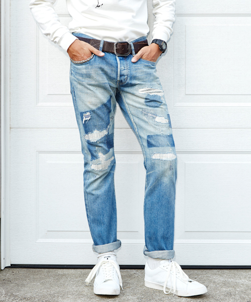HYSTERIC GLAMOUR（ヒステリックグラマー）の「POR加工デニム スリム