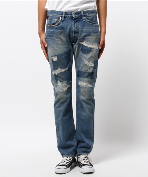 HYSTERIC GLAMOUR（ヒステリックグラマー）の「POR加工デニム スリム