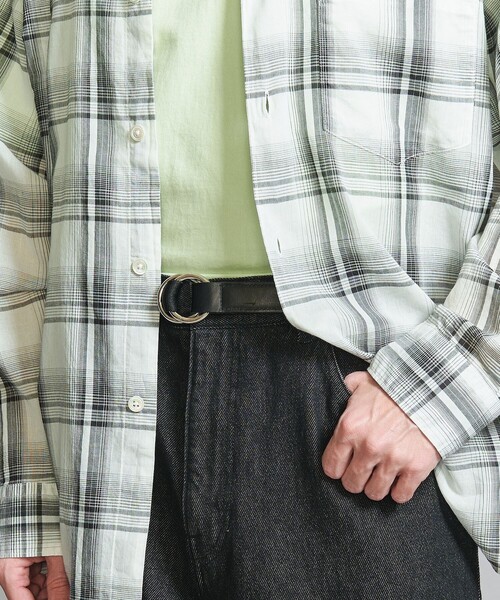BEAUTY&YOUTH UNITED ARROWS(ビューティーアンドユースユナイテッドアローズ)の「【別注】<Dhal> リング ベルト 25mm(ベルト・メンズ・ブラック/ダークブラウン・FREE)」の2枚目の写真