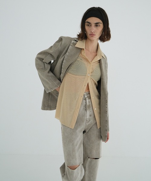 CLANE（クラネ）の「LAYERED SHEER SHIRTS（シャツ/ブラウス）」 - WEAR