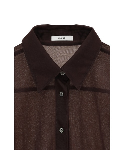 セール】LAYERED SHEER SHIRTS（シャツ/ブラウス）｜CLANE