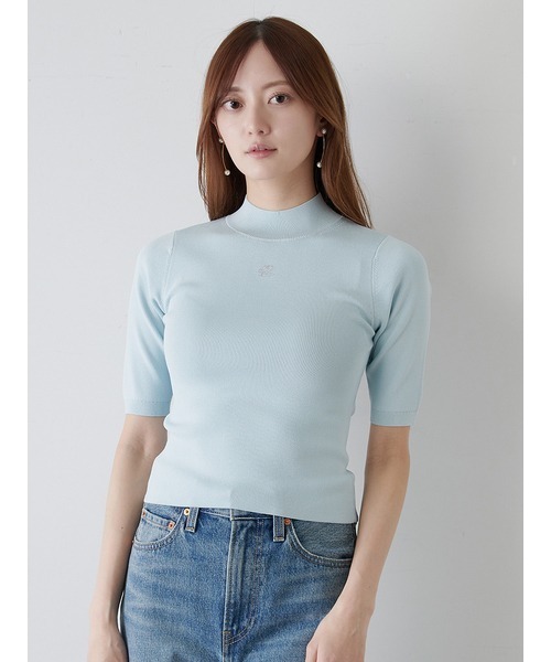 スナイデル　ニットトップス USAGI ONLINE限定】フリルニットトップス（ニット）｜SNIDEL