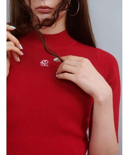 SNIDEL（スナイデル）の「【WEB限定】ワンポイントニットトップス
